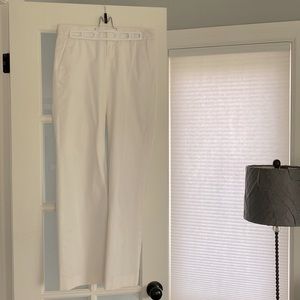 Banana Republic Women’s white lined dress pants